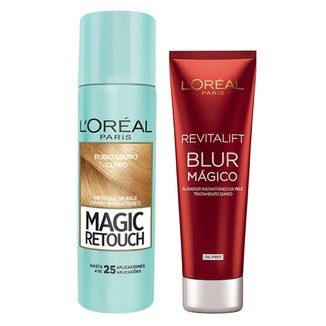 Kit Corretivo Louro Claro + Aperfeiçoador L'Oréal Paris Magic Blur