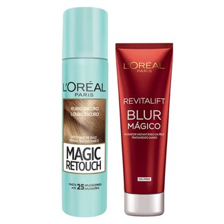 Kit Corretivo Louro Escuro + Aperfeiçoador L'Oréal Paris Magic Blur