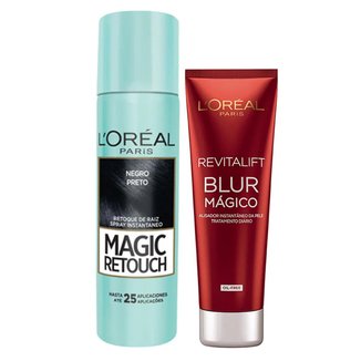 Kit Corretivo Preto + Aperfeiçoador L'Oréal Paris Magic Blur
