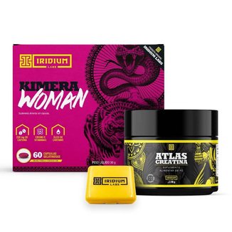 Kit Creatina + Kimera Woman + Porta Cápsula -  Iridium Labs
