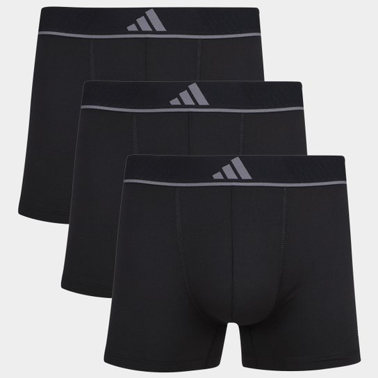 Kit Cueca Boxer Adidas 3 Peças