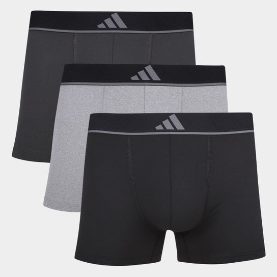 Kit Cueca Boxer Adidas 3 Peças