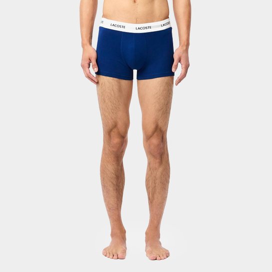 Kit Cueca Boxer Lacoste Masculina - 3 Peças