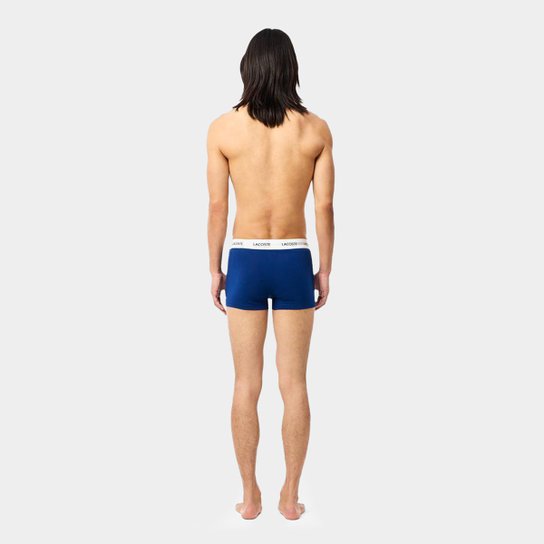 Kit Cueca Boxer Lacoste Masculina - 3 Peças