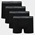 Kit Cueca Boxer Lupo Algodão Masculina - 4 Peças - Chumbo