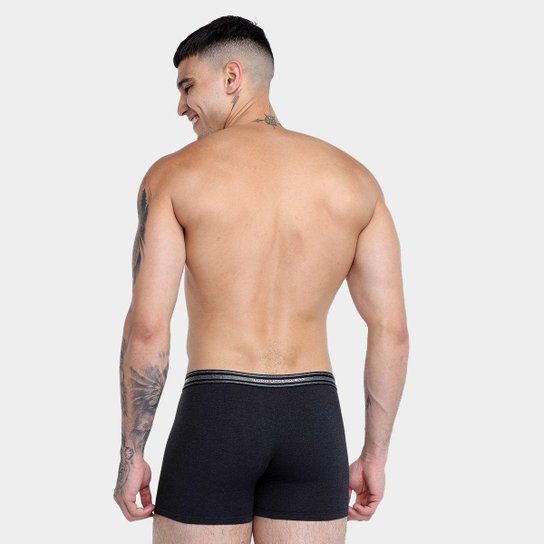 Kit Cueca Boxer Lupo Com Elástano 2 Peças