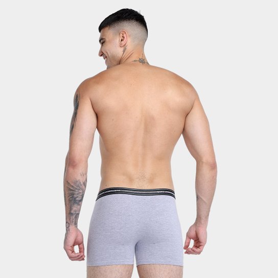 Kit Cueca Boxer Lupo Com Elástano 2 Peças