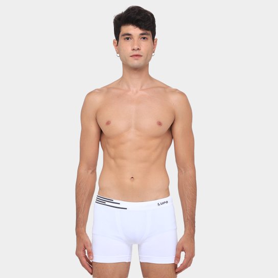 Kit Cueca Boxer Lupo Microfibra Sem Costura 2 Peças