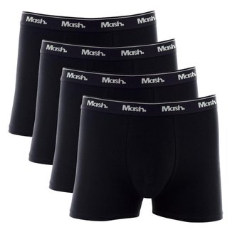 Kit Cueca Boxer Mash 4 Peças Masculina Algodão Elástico