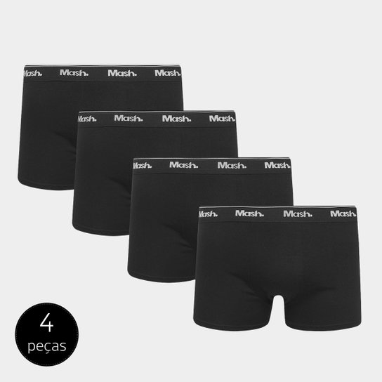 Kit Cueca Boxer Mash 4 Peças