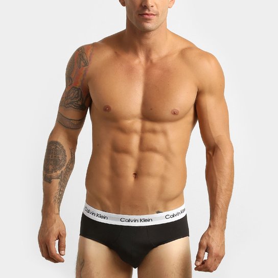 Kit Cueca Slip Calvin Klein 3 Peças
