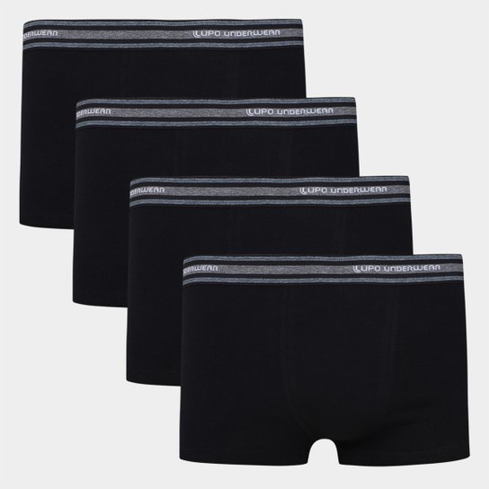 Kit Cueca Sunga Lupo Algodão 4 Peças