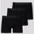Kit de 3 Cuecas Boxer Lupo Elastic Soft Preta - Preto