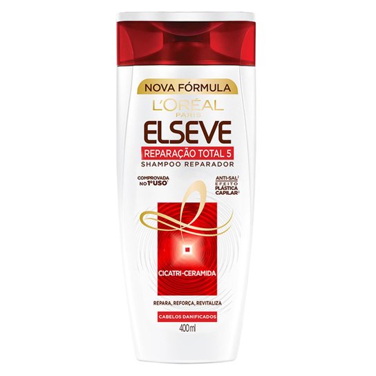 Kit Elseve Reparação Total 5+ L?Oréal Paris Shampoo 400 ml+ Condicionador 400ml