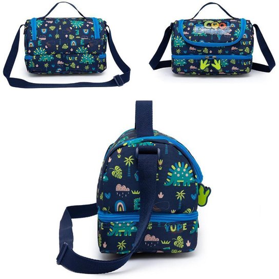 kit escolar Mochila de Rodinha Infantil Estojo e Lancheira Térmica