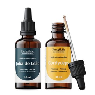 Kit Extrato Líquido Juba de Leão + Cordyceps 30 ml | Fungi Life