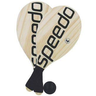 Kit Frescobol Speedo 2 Raquete e 1 Bola Preto - 978118