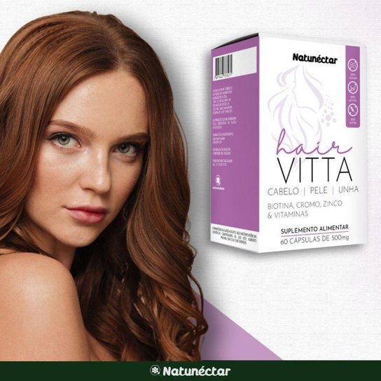 Kit Hair Vitta Cabelo Pele E Unha 500Mg – 2 Unid (120 Cápsulas)