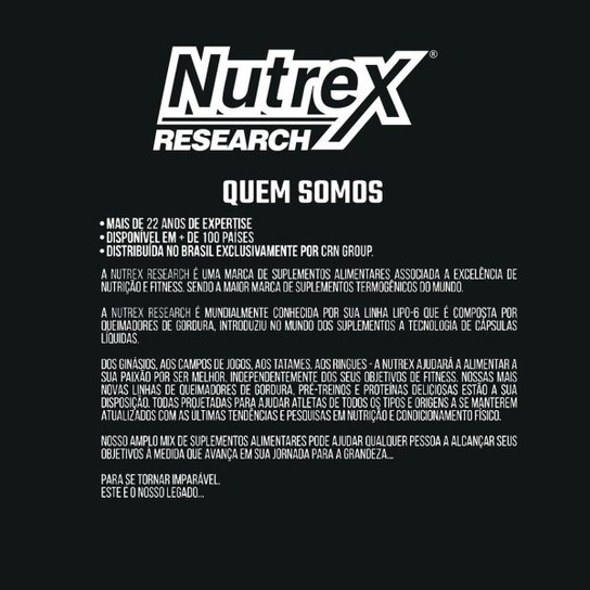 Kit HemoRage + Creatina 300g + Lipo 6 + Anabol + Coq. Nutrex