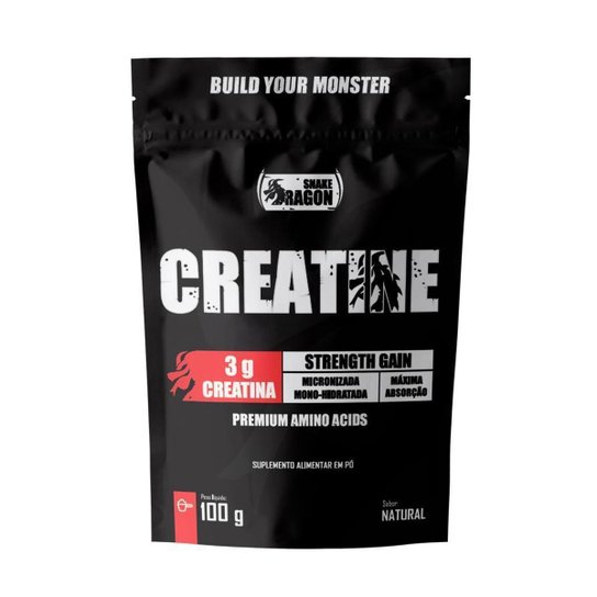 Kit Hipercalórico Mass 30000 1,4kg , Creatina 100g, BCAA 60 Cáps Snake Dragon e Coqueteleira 600ml