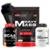 Kit Hipercalórico Waxy Mass 3kg + BCAA 4,5 100g + Creatina 100g + Coqueteleira - Bodybuilders