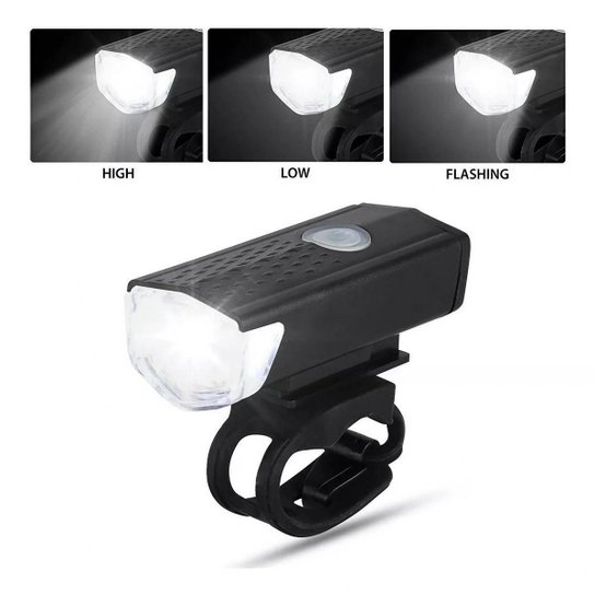 Kit Lanterna e Farol Bicicleta Luz Ultra Led Branca e Vermelha