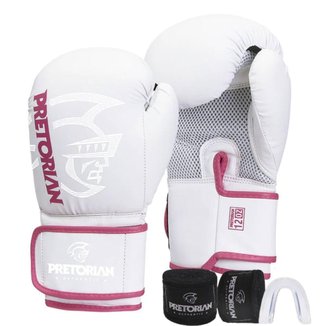 Kit Luva de Boxe e Muay Thai First FX2 Pretorian Bandagem