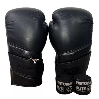Kit Luva Muay Thai Boxe rian Elite + Bandagem
