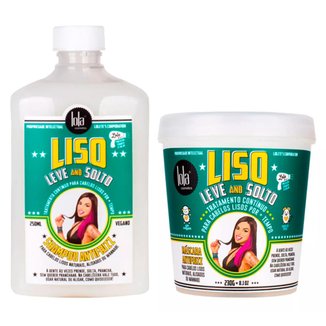 Kit Máscara + Shampoo Lola Cosmetics Liso, Leve e Solto