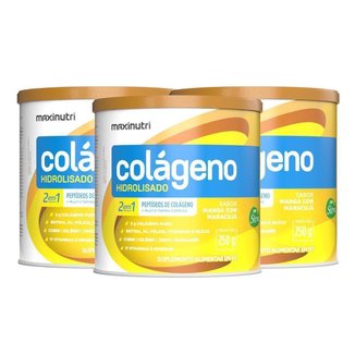 Kit Maxinutri 3 Colágeno Hidrolisado 250g