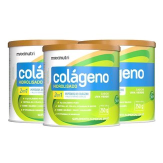 Kit Maxinutri 3 Colágeno Hidrolisado Lata 250g