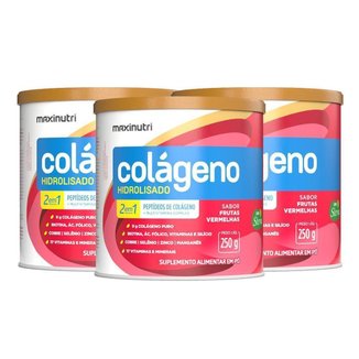 Kit Maxinutri 3 Colágeno Hidrolisado Lata 250g