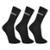 Kit Meia Adidas Cano Alto Com 3 Pares - Preto+Branco