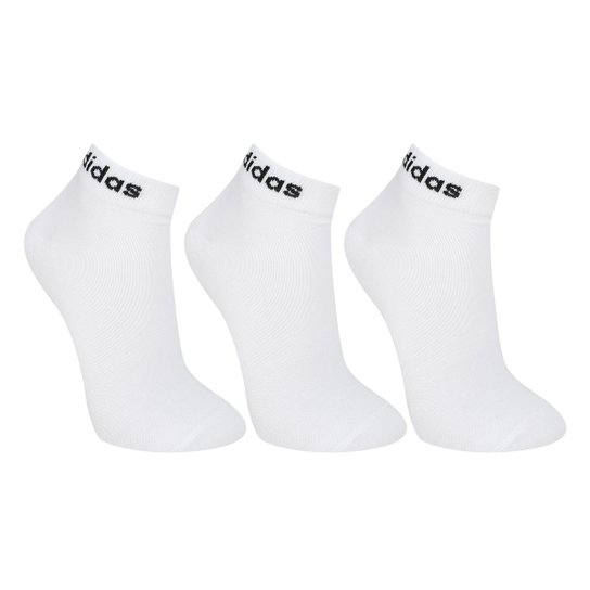 Kit Meia Adidas Cano Médio Com 3 Pares