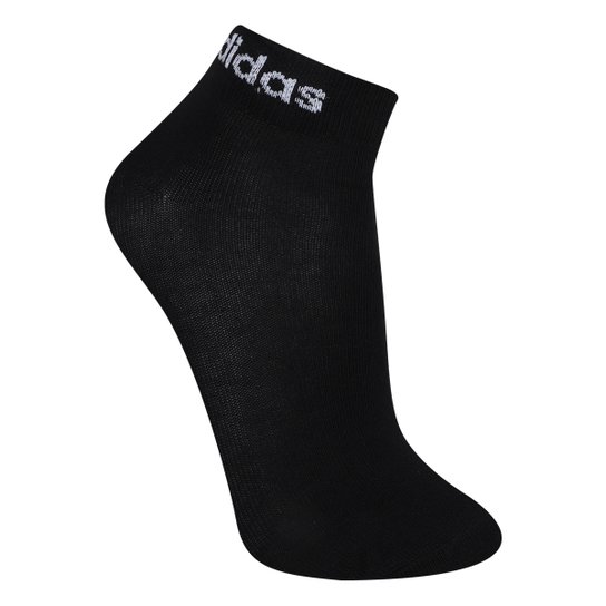 Kit Meia Adidas Cano Médio Com 3 Pares