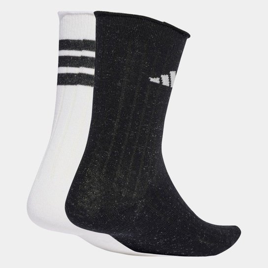 Kit Meia Adidas Glow Com 2 Pares