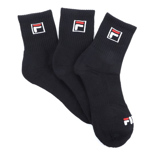 Kit Meia Fila Cano Alto C/ 3 Pares