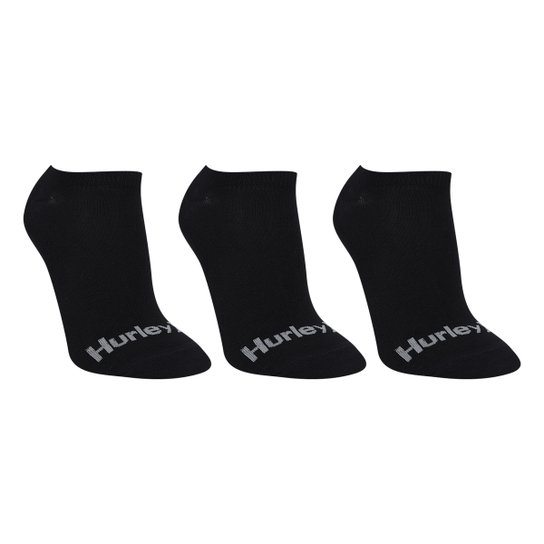 Kit Meia Hurley Casual Masculina - 3 Pares