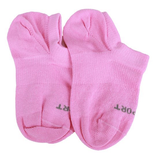 Kit Meia Infantil Lupo Básico Invisível 2 Pares Menina