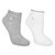 Kit Meia Infantil Lupo KU 2 pares Menina - Branco+Cinza
