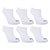 Kit Meia Infantil Polo London Club Cano Curto 6 Pares Menino - Branco
