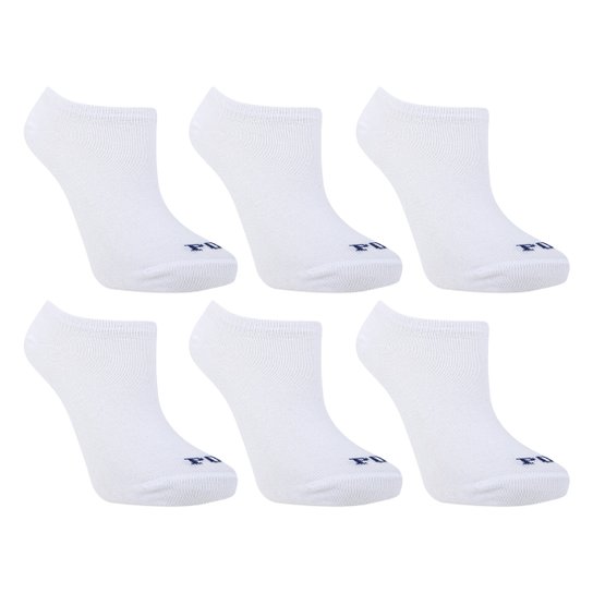 Kit Meia Infantil Polo London Club Cano Curto 6 Pares Menino