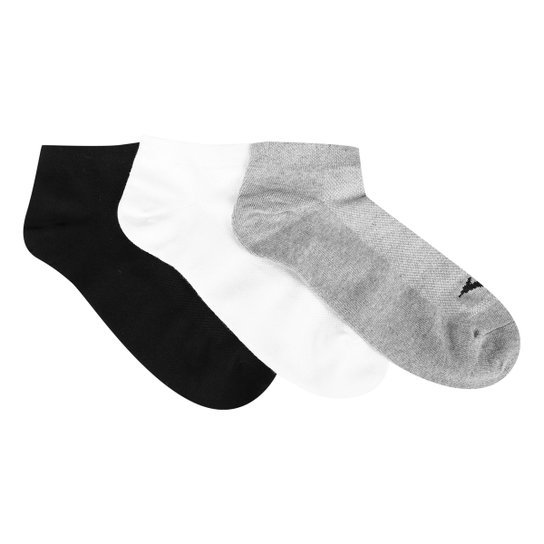 Kit Meia Mizuno Cano Curto Basic Sc 3 Pares
