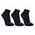 Kit Meia Mizuno Cano Curto Prime 3 Pares - Preto+Branco