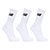 Kit Meia New Balance Cano Alto Logo 3 Pares - Branco