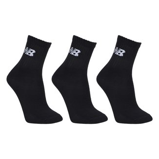 Kit Meia New Balance Cano Alto Logo C/3 Pares