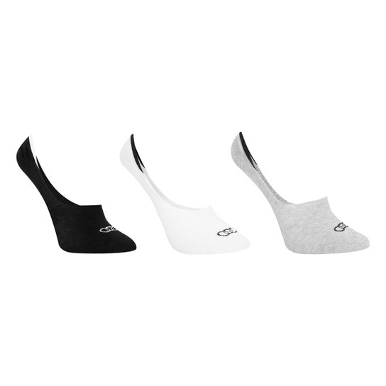 Kit Meia Olympikus Cano Invisível Ultra c/ 3 Pares Feminina