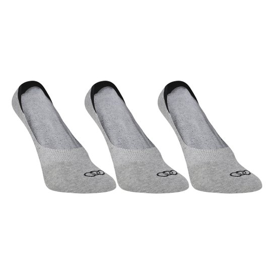 Kit Meia Olympikus Cano Invisível Ultra c/ 3 Pares Feminina