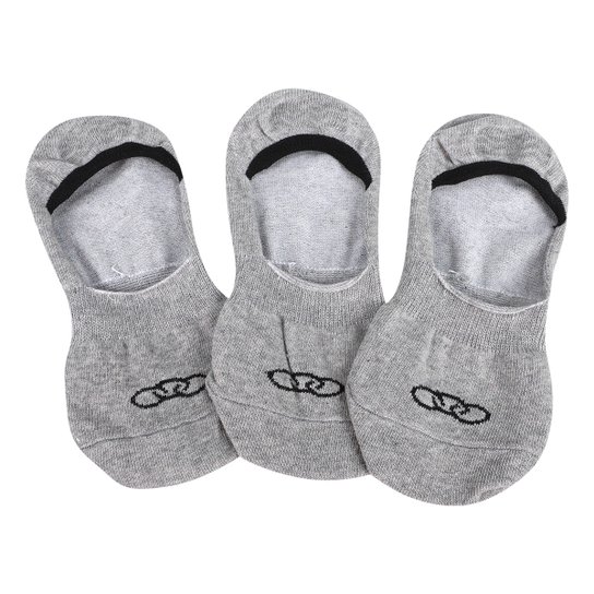 Kit Meia Olympikus Cano Invisível Ultra c/ 3 Pares Feminina