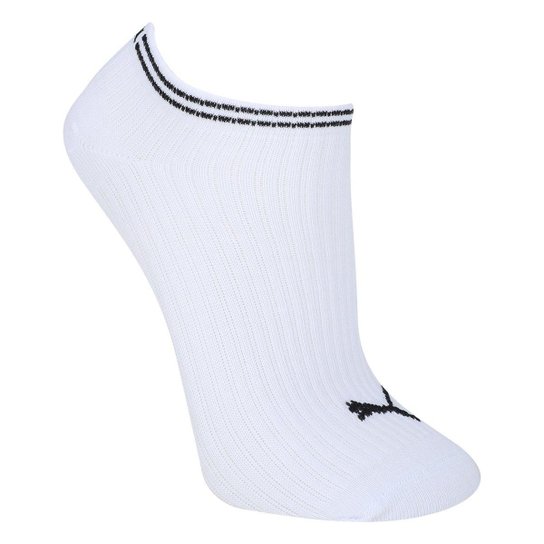 Kit Meia Sapatilha Puma Esportiva C/ 2 Pares Feminina